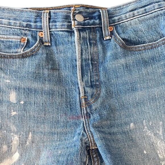 Levi's Blue Jean Shorts for Women - Picture 14 of 16